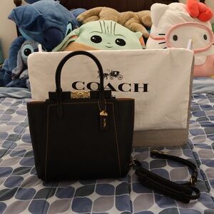 Coach Troupe 1942 Black Leather Women's Bag 🖤🌟🧡